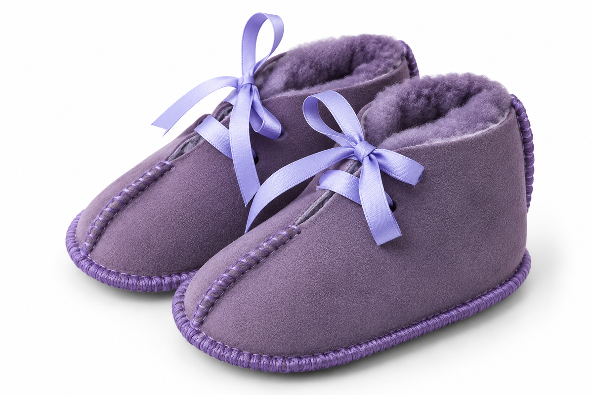 Australian Leather Ugg Infant Ribbon - Lilac Lilac - Large