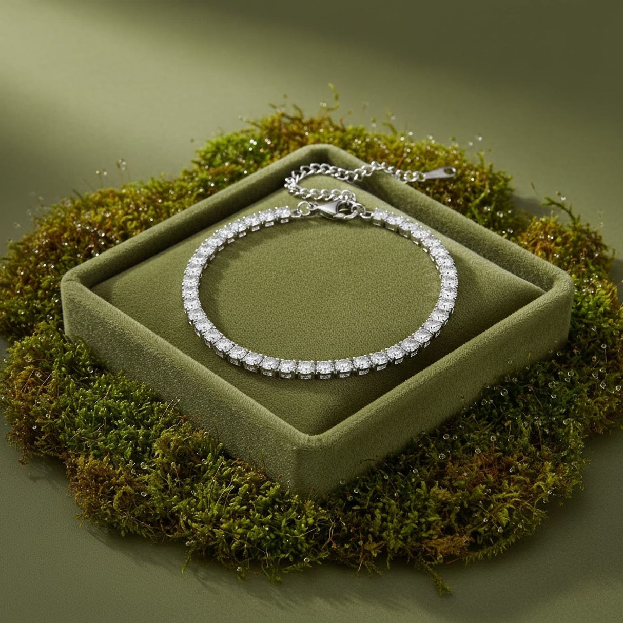 Krystal Couture Arena Crystal Tennis Bracelet Embellished with SWAROVSKI Crystals