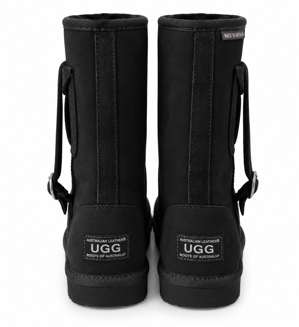 Australian Leather Ugg Classic Tall Pocket - Black - AU4