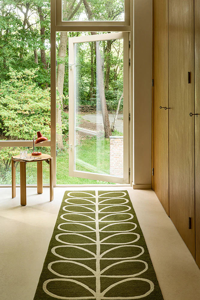 Orla Kiely Linear Stem Olive 060501 Rug
