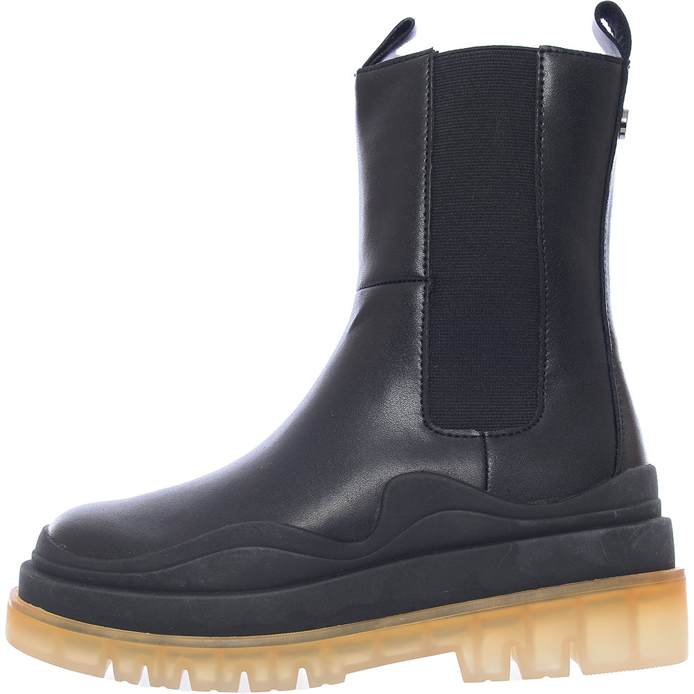 Steve Madden Challenger Refined Chelsea Boots With Transluscent Soles In Black