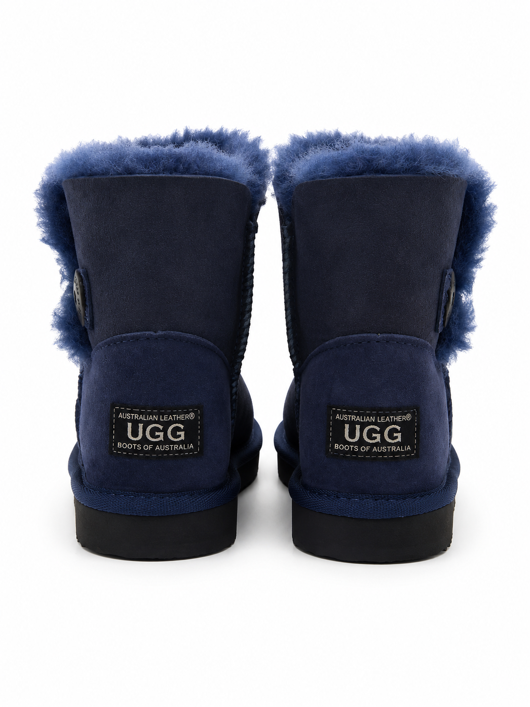 Australian Leather Ugg 1Button Sheepskin - Navy - AU5