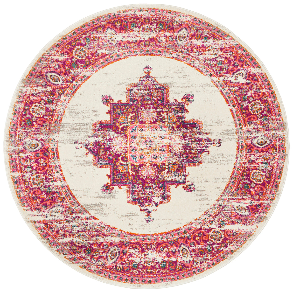 Babylon 211 Pink Round Rug