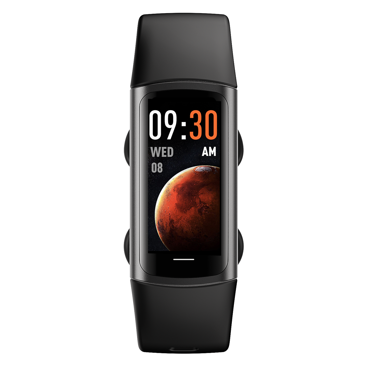 TODO Fitness Tracker Smart Watch BT 5.0 Body Thermometer Temperature BPM Monitor - Black