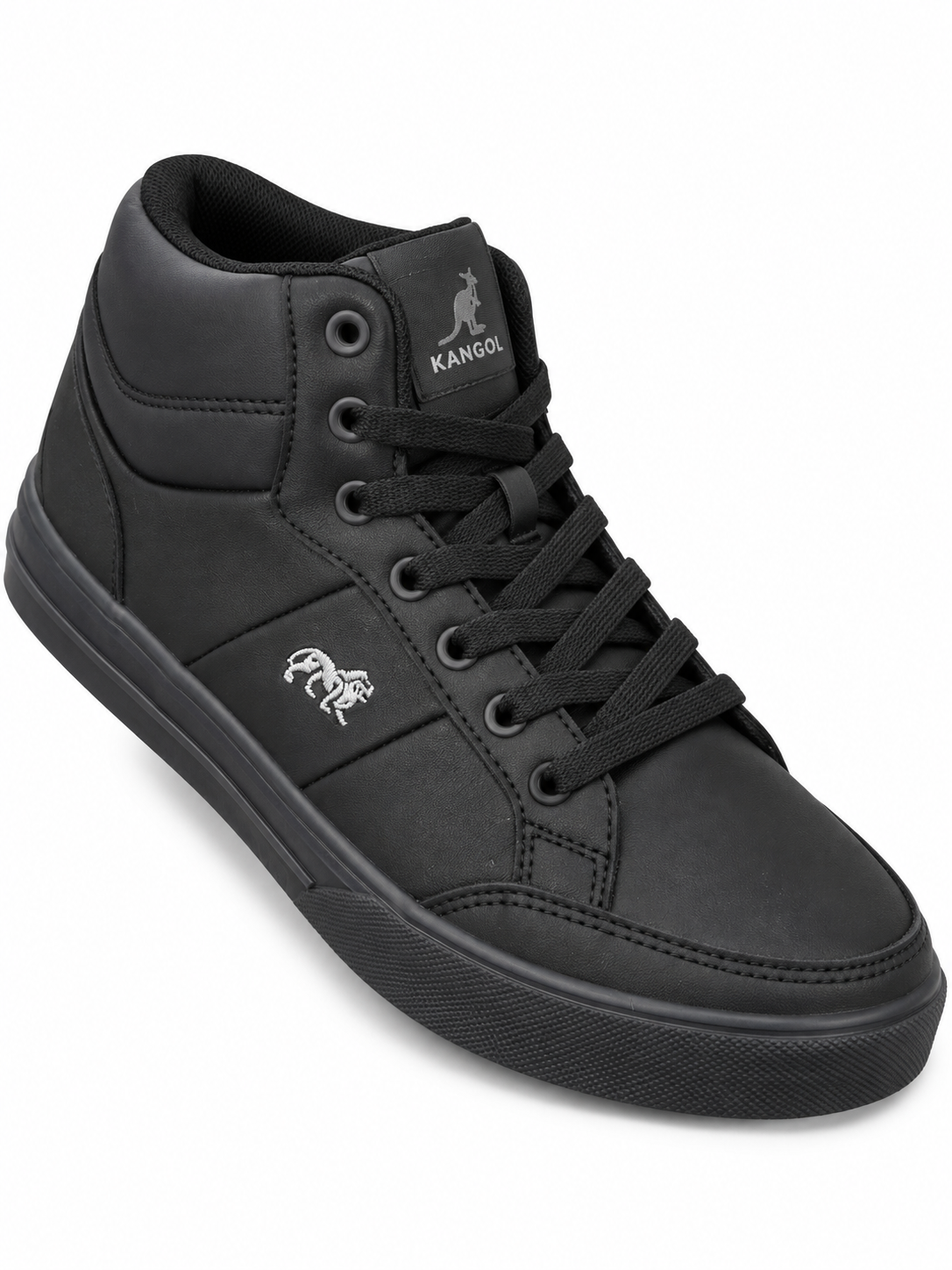 Lonsdale Men's Canons Hi Top Trainers Black/Charcoal