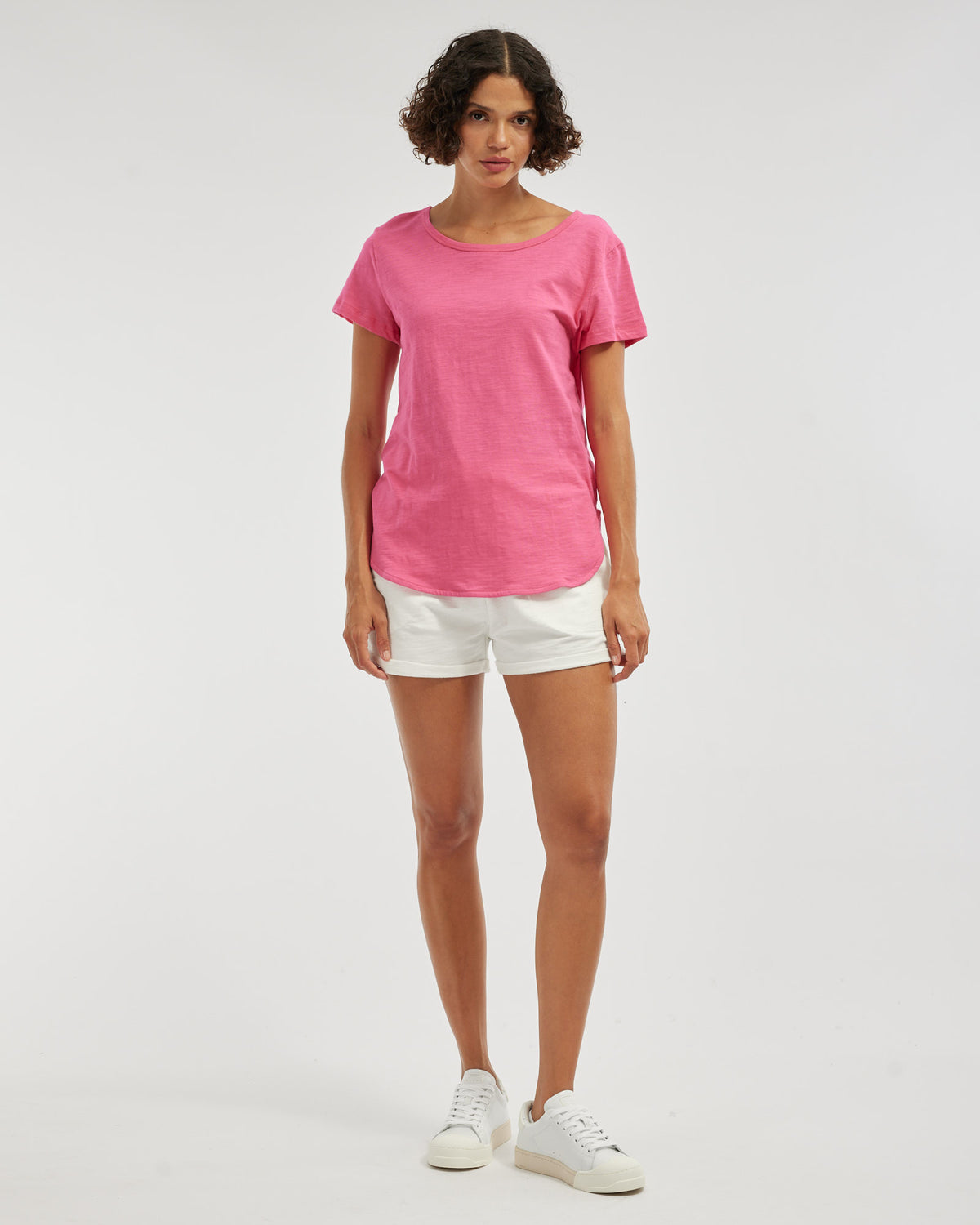 Amelius Fallon Rounded Hem Tee - Orchid
