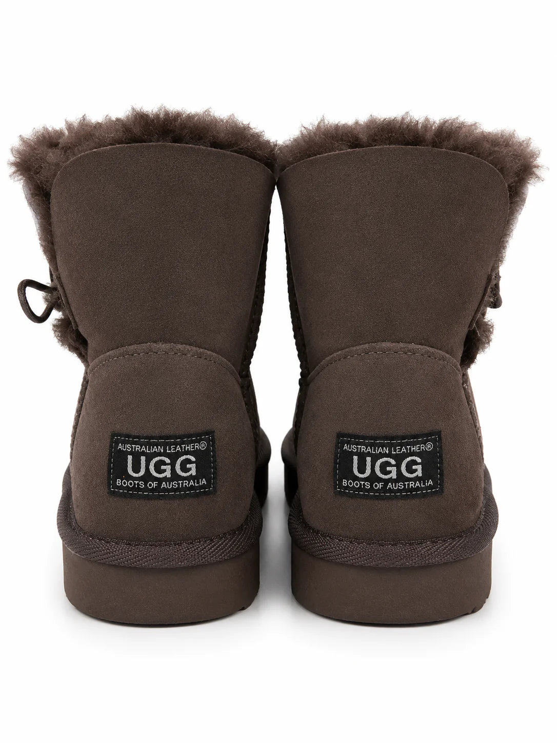 Australian Leather Ugg 1Button Sheepskin Chocolate - AU7