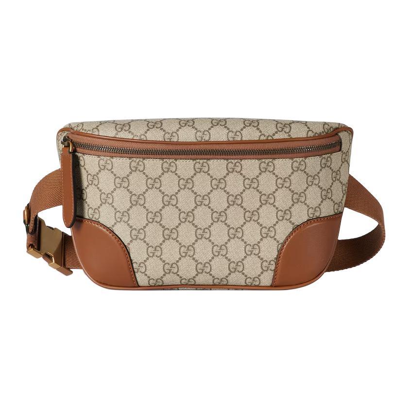 Gucci GG Monogram Medium Size Fanny Bag Belt Bag - Brown