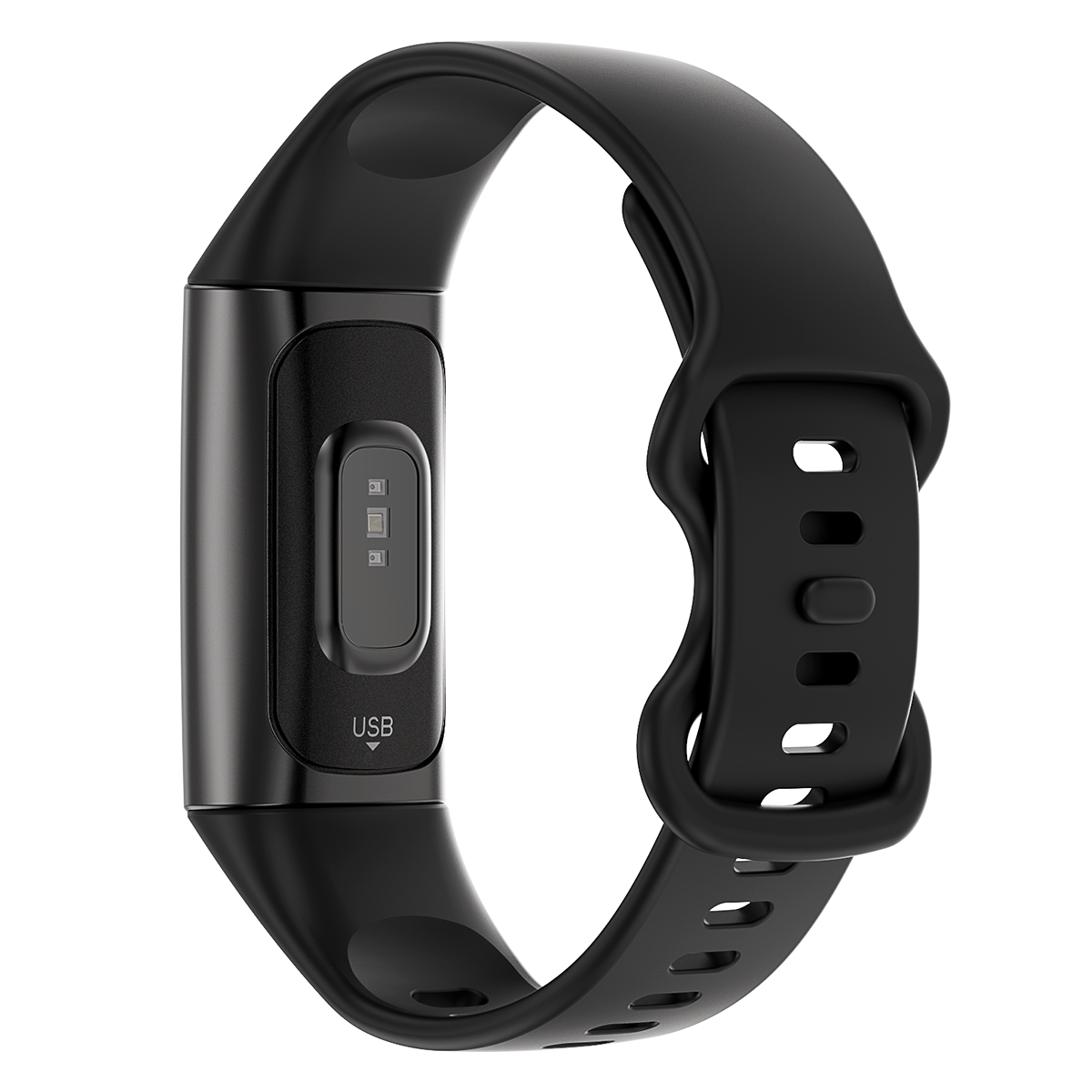 TODO Fitness Tracker Smart Watch BT 5.0 Body Thermometer Temperature BPM Monitor - Black
