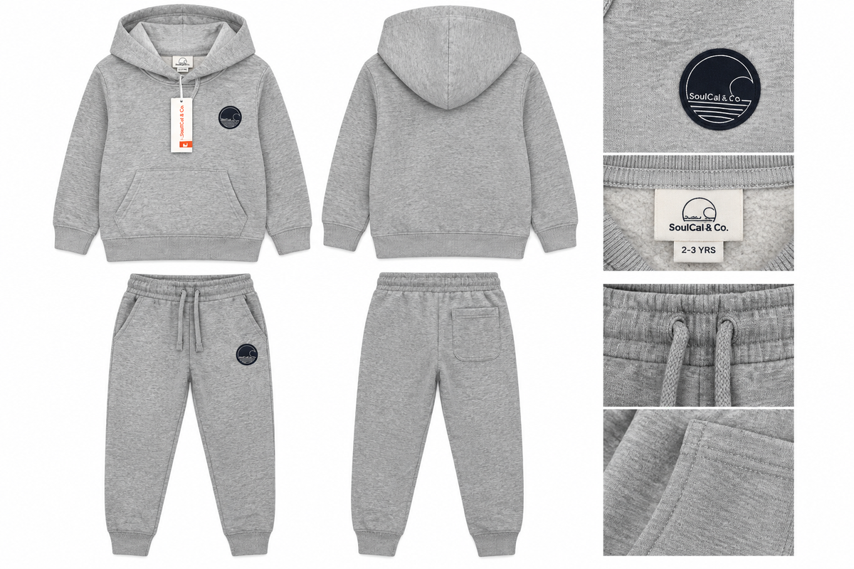 SoulCal Sig Kids OTH Hoodie - Grey Marl