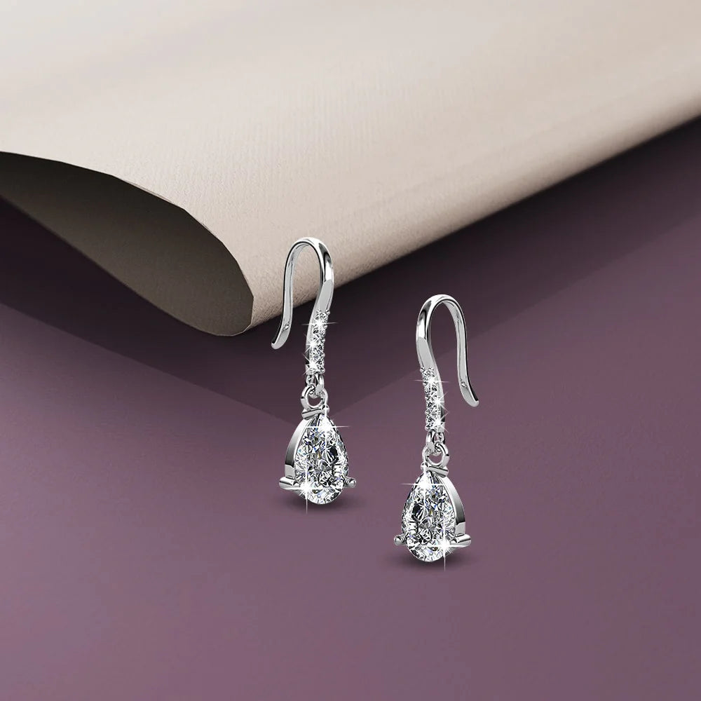 Krystal Couture Pretty Pea Earrings Embellished with SWAROVSKI Crystals