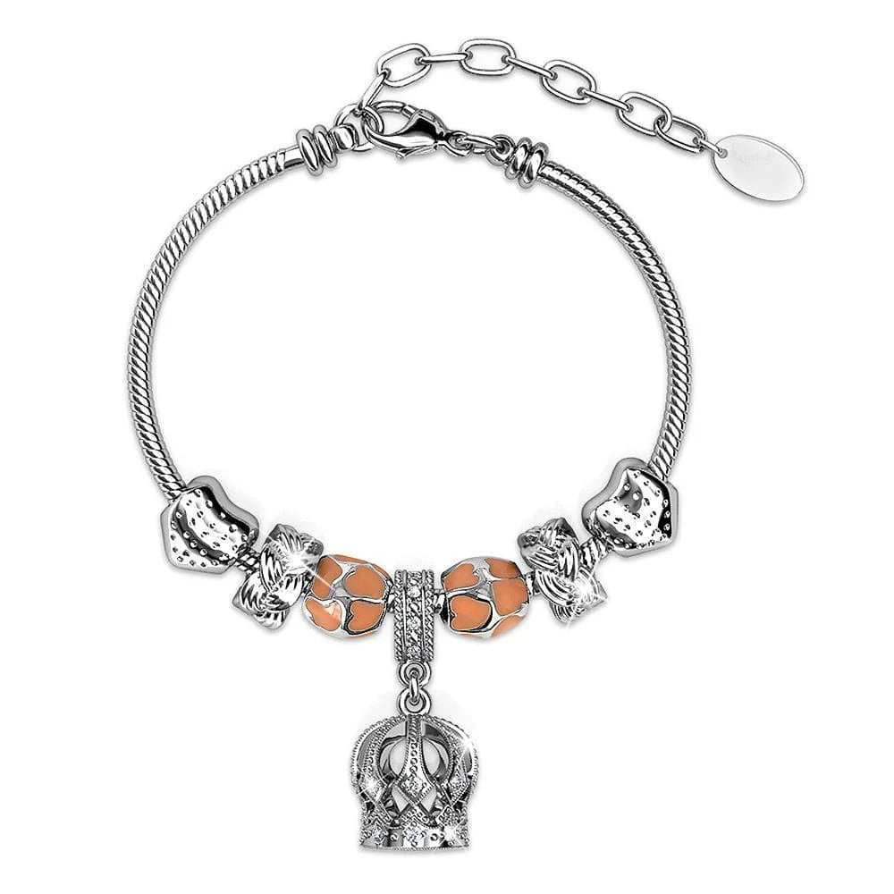 Krystal Couture Dual Tone Queen Beaded Bracelet Embellished with SWAROVSKI Crystals