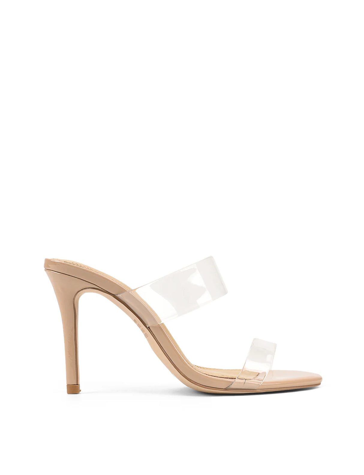 Siren Stiletto Mules - Seashell Pat Lther & Vinylite
