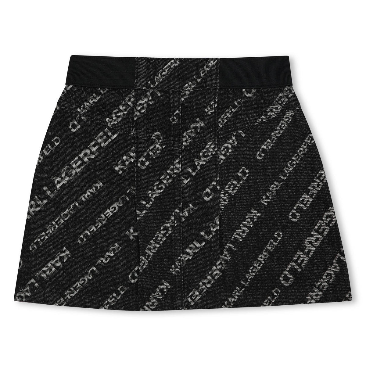 Karl Lagerfeld Girls Cafe Terrase D2 Denim Skirt - Grey