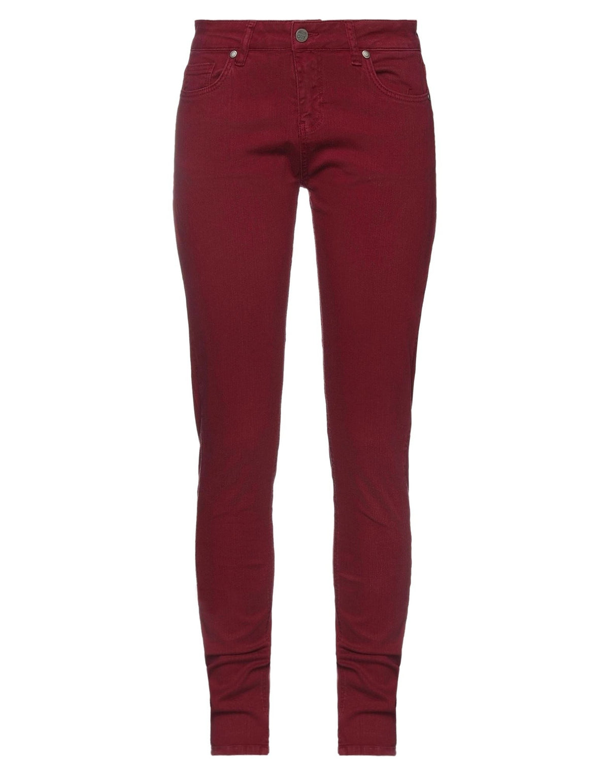 Frankie Morello Womens Jeans - Burgundy