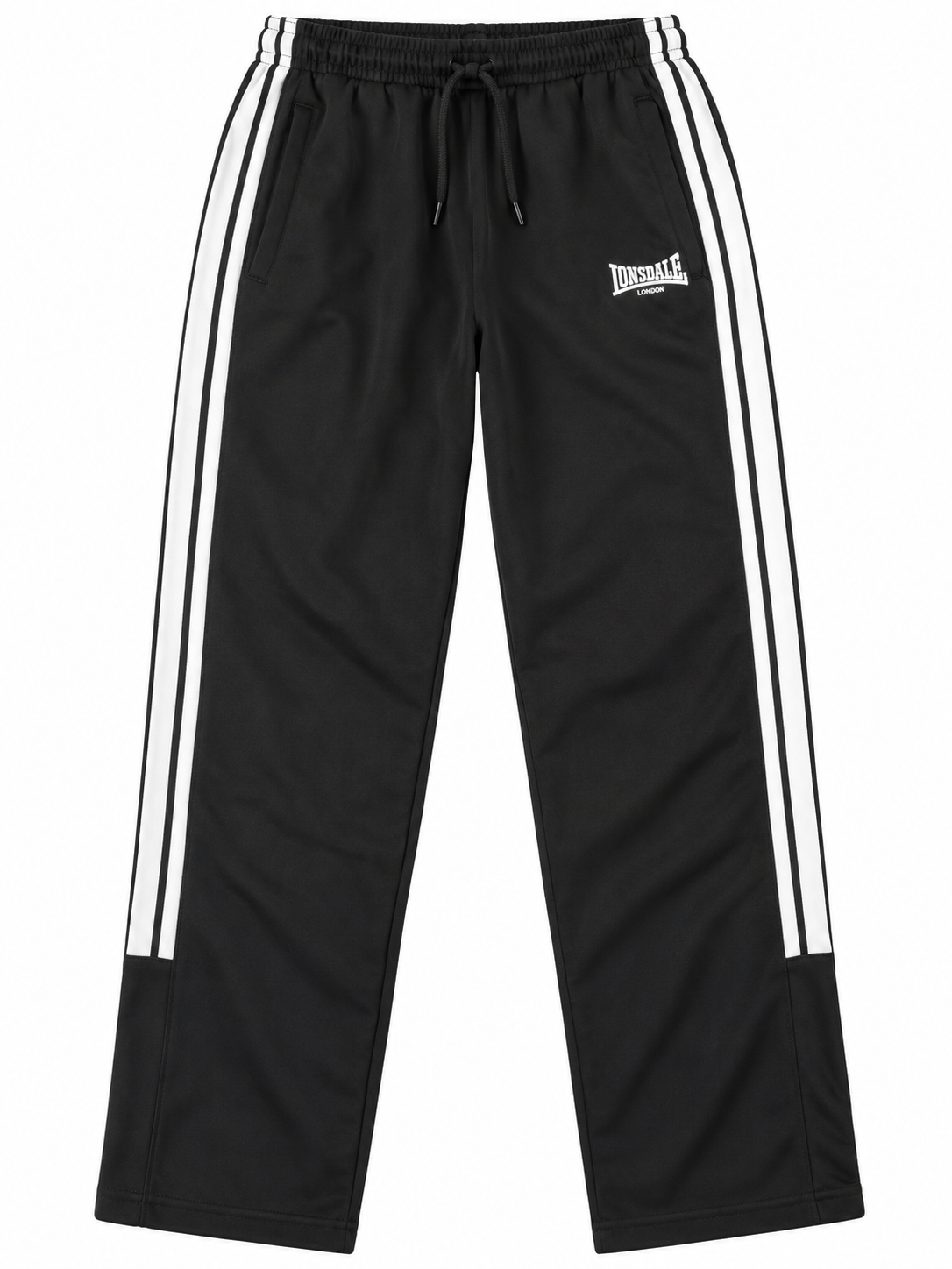 Lonsdale Men's 2 Stripe Woven Pants- Black