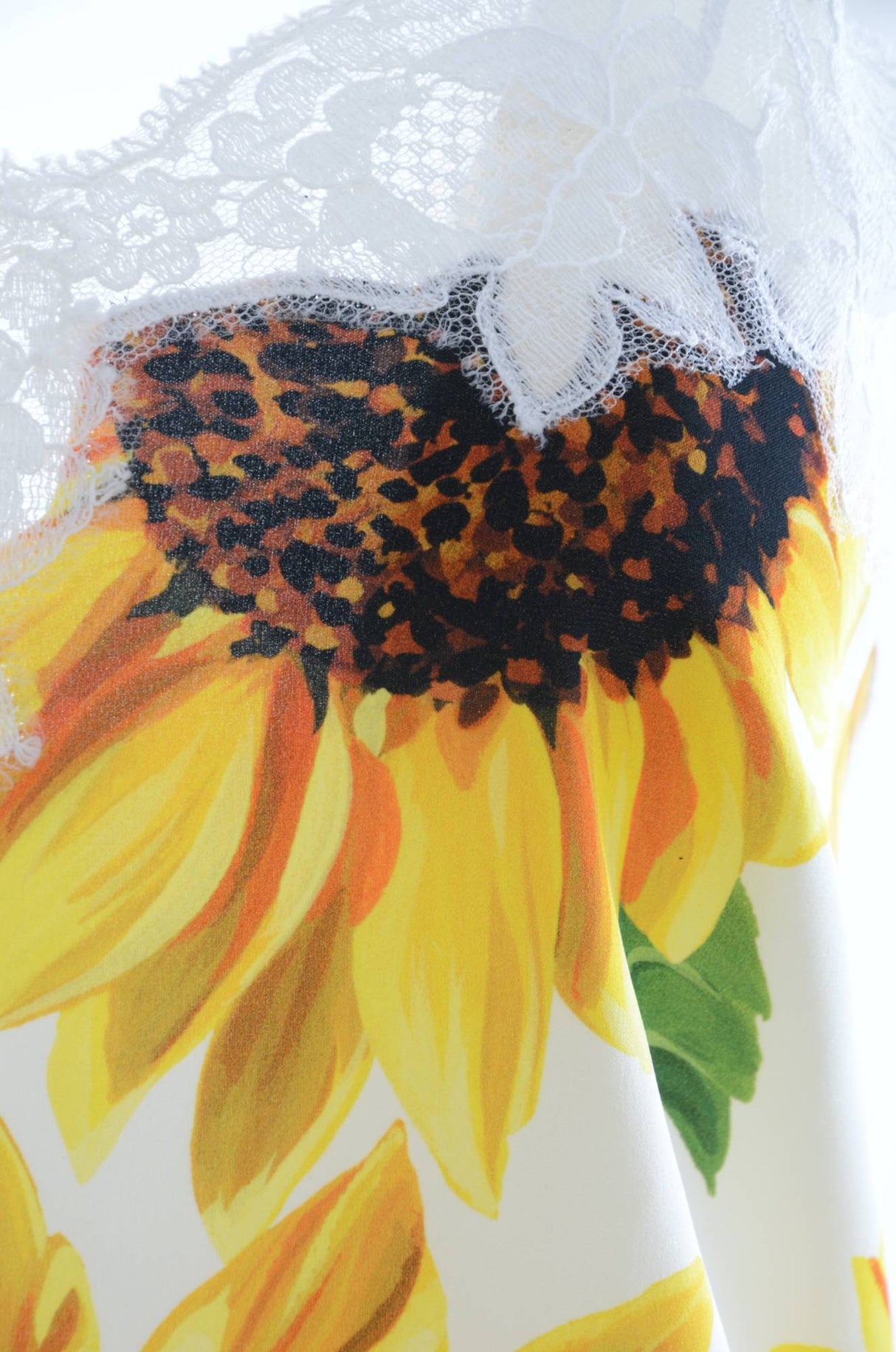 Dolce & Gabbana Women Sunflowers Laced Top