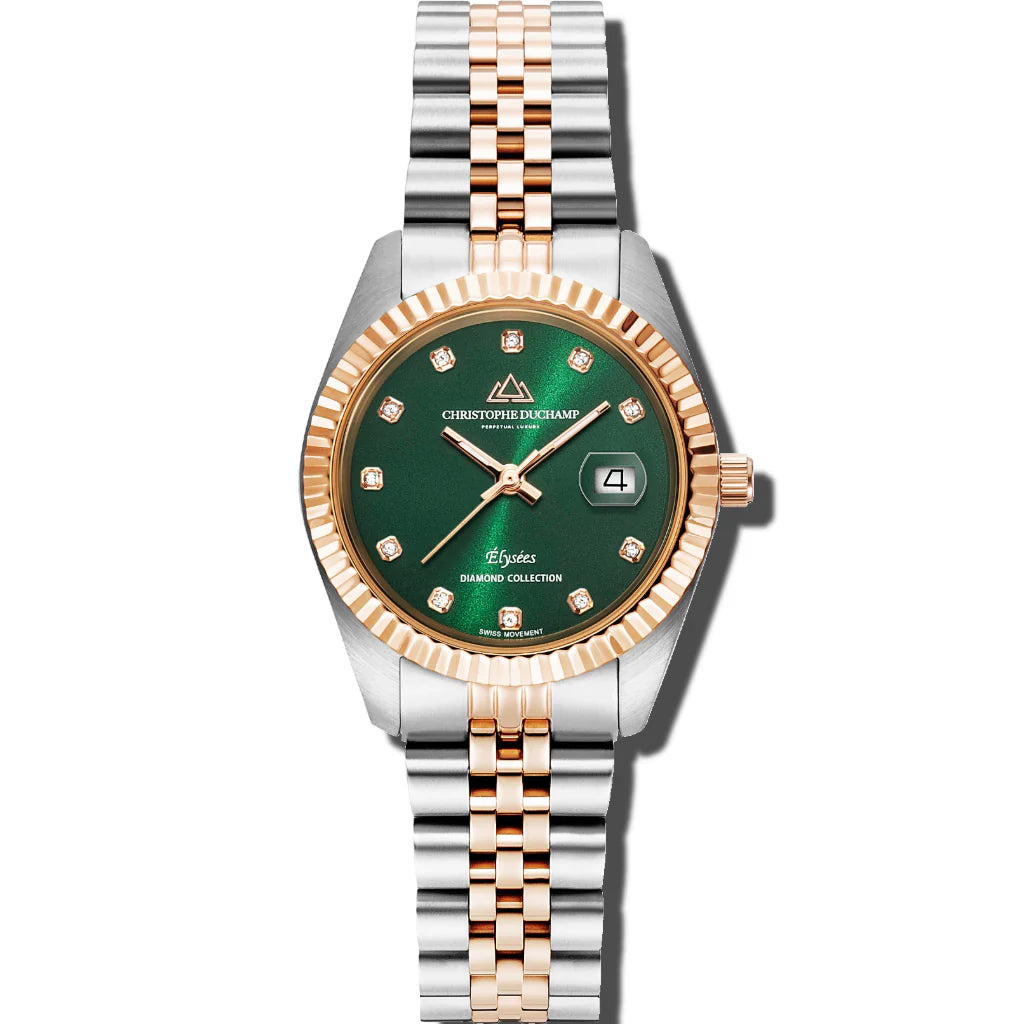 Christophe Duchamp Elysee - Green Dial & 316L Stainless Steel Strap