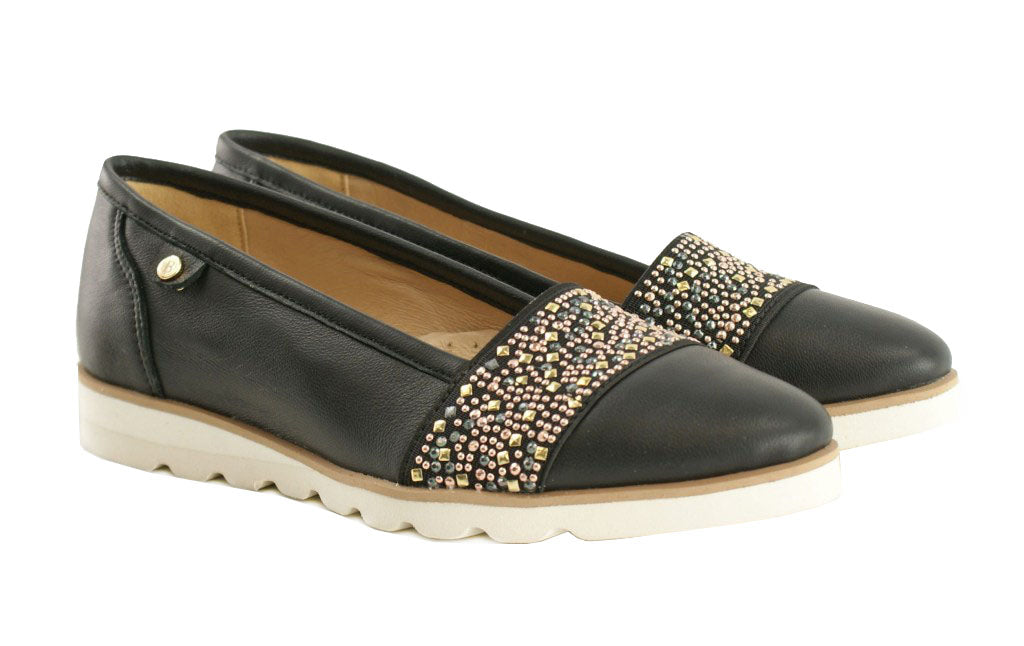 Bosccolo Womens Moccasin - Black