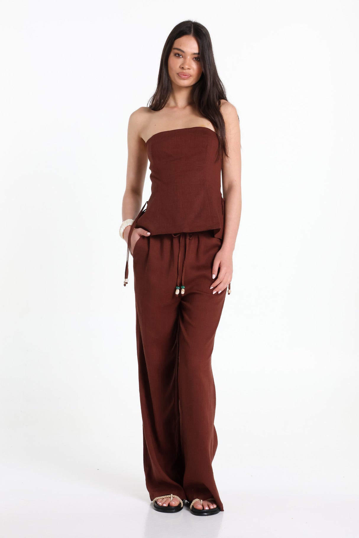 Lost In Lunar Women's Gardenia Pants - Choc