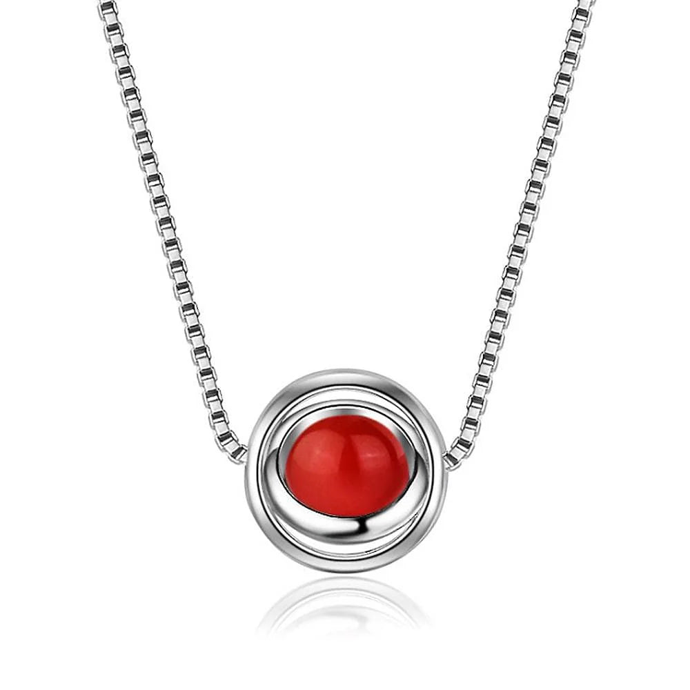 Red Mystic Agate Necklace