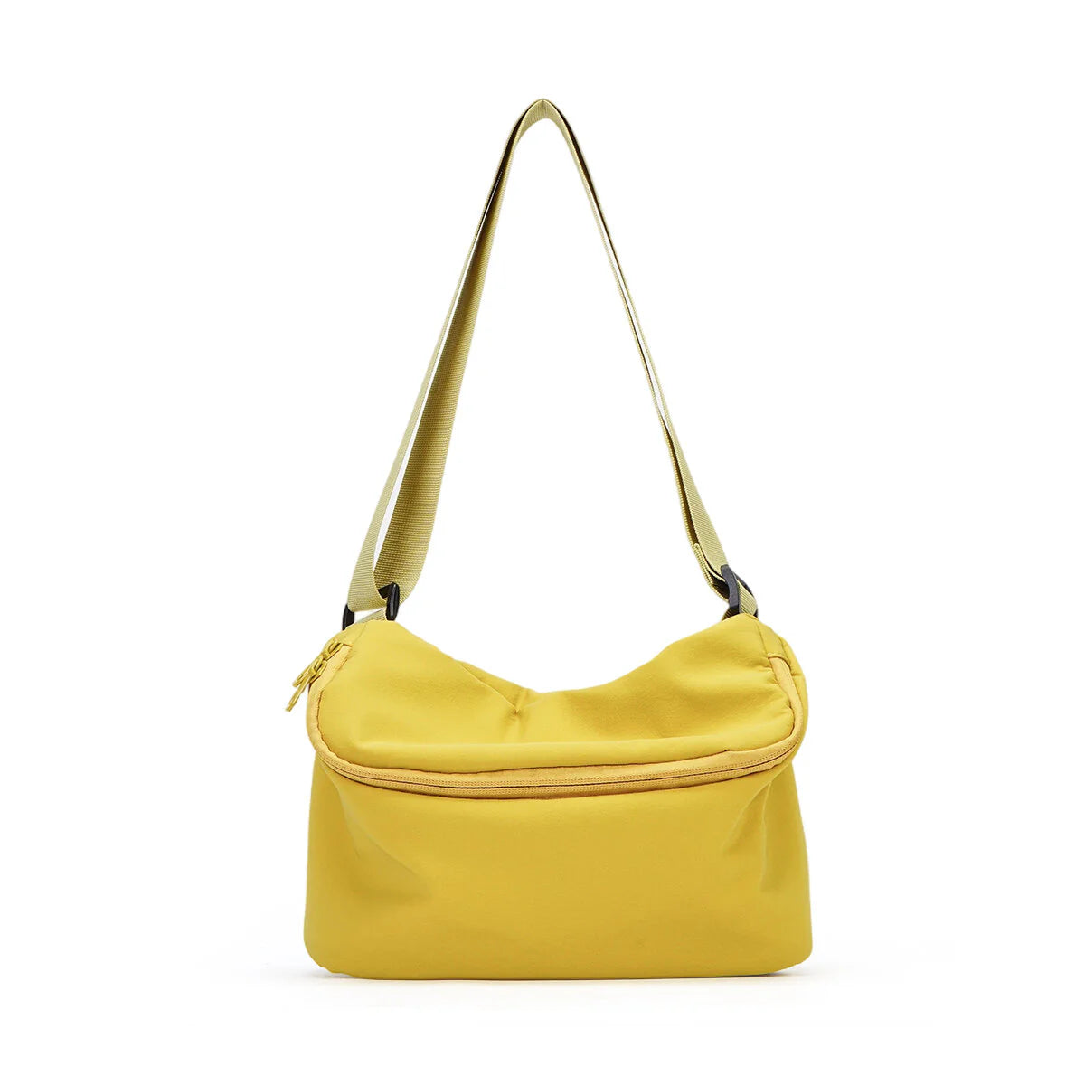 BAMEI Lightweight Recycled Nylon Flap Crossbody Bag - Yellow