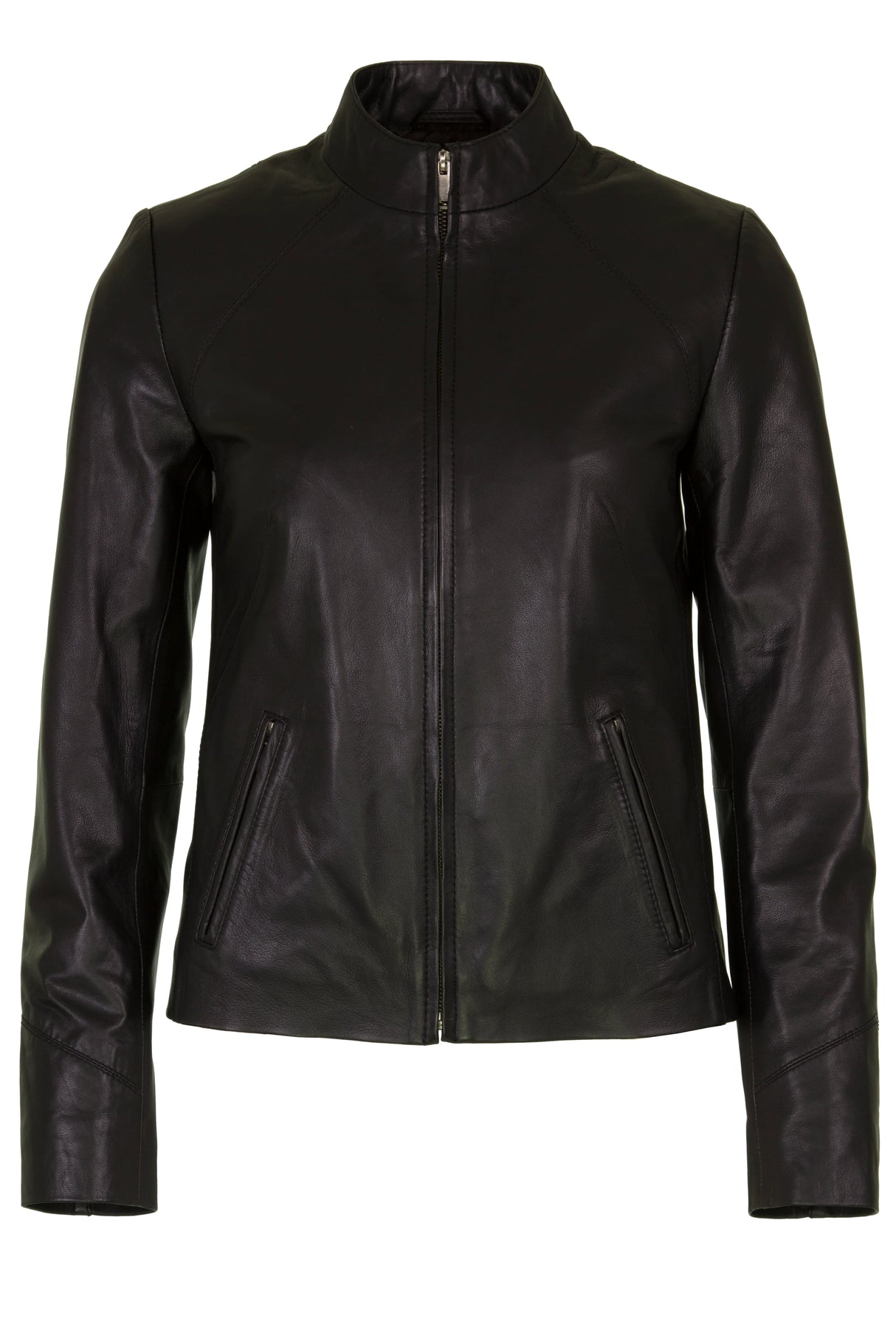 Womens Leather Jacket in Black