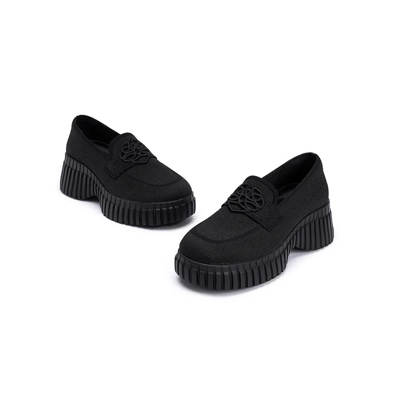 Gentleman Chunky Platform Loafers - Black