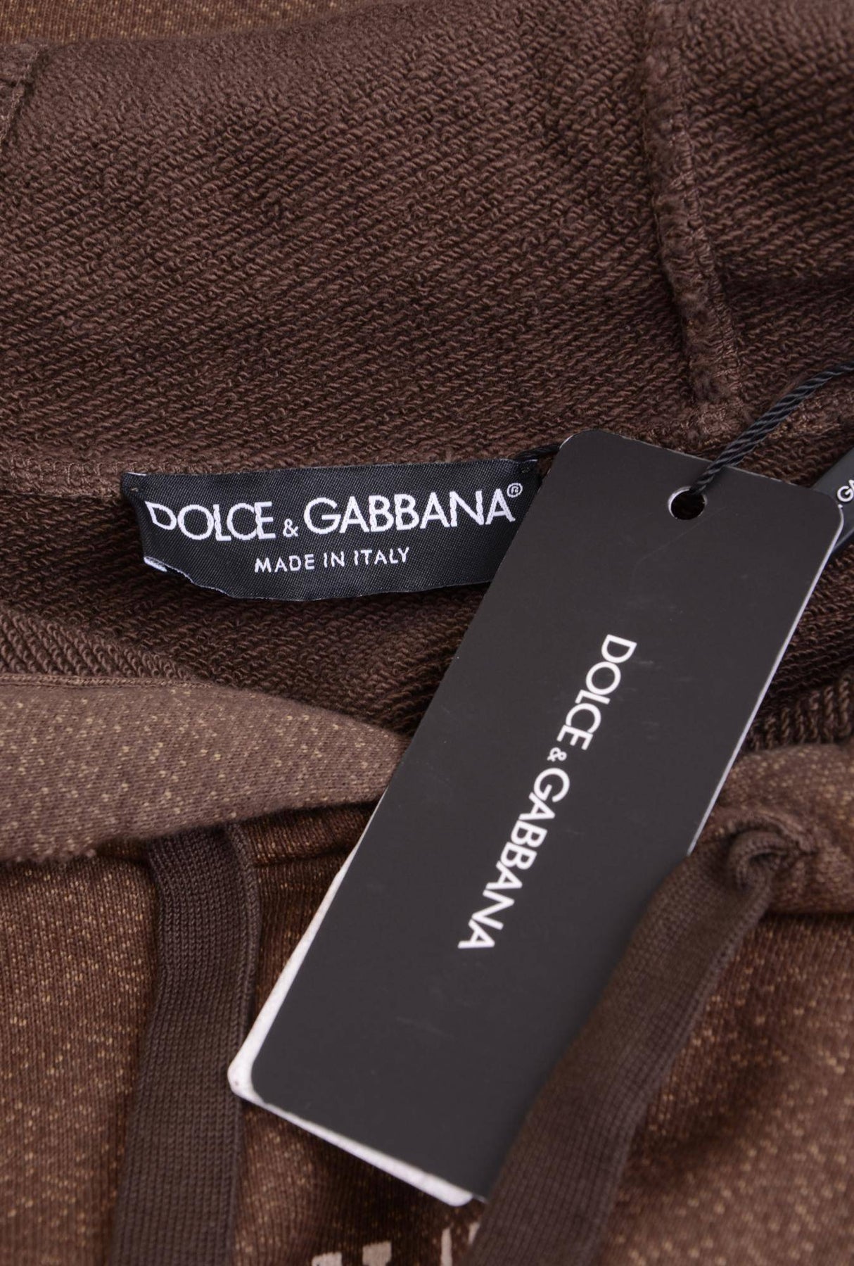 Dolce & Gabbana Men Hooded Broken Sweatshirt