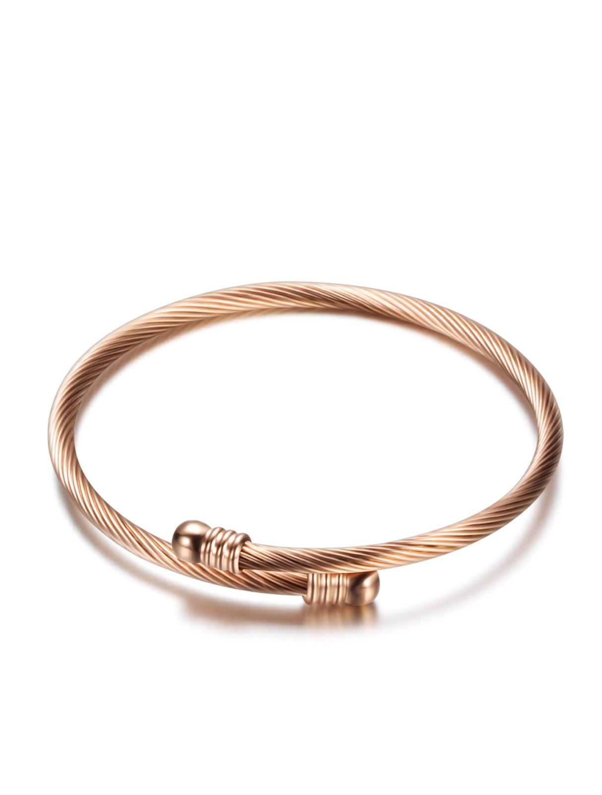 Stephen Oliver 18K Rose Gold Modern Bangle