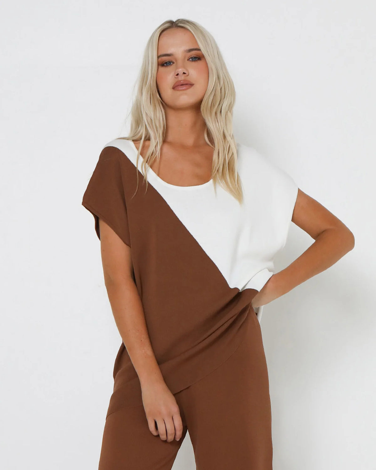 Lost In Lunar Norah Knit Top - Hazelnut