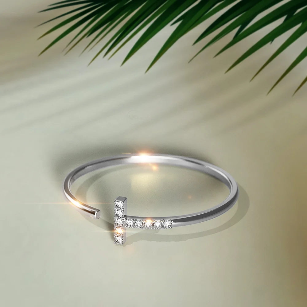 Adjustable Solid 925 Sterling Silver Cleo Stacking Ring