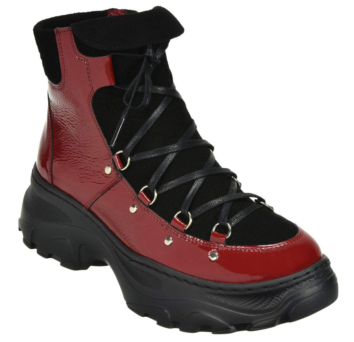 Bosccolo Womens Boots - Black/Red