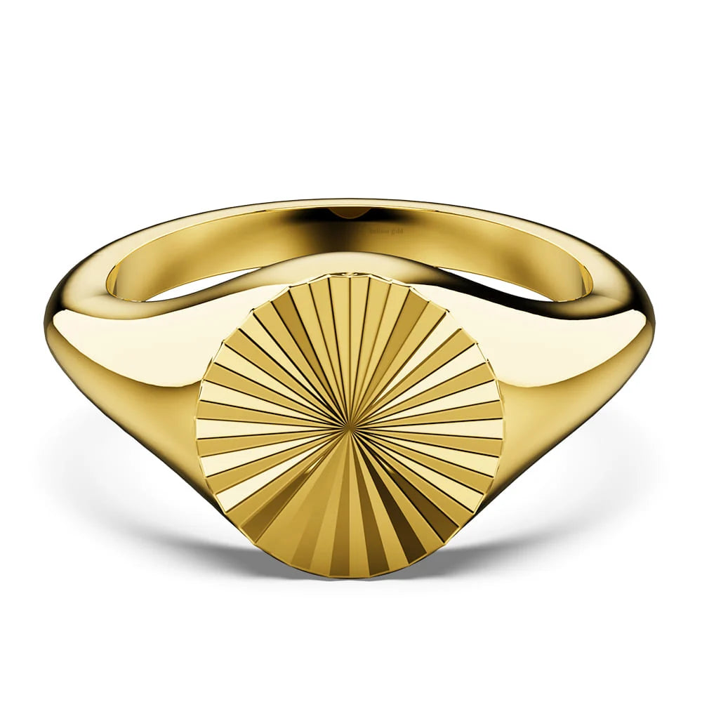 Bullion Gold Vortex Aura Gold Plated Ring