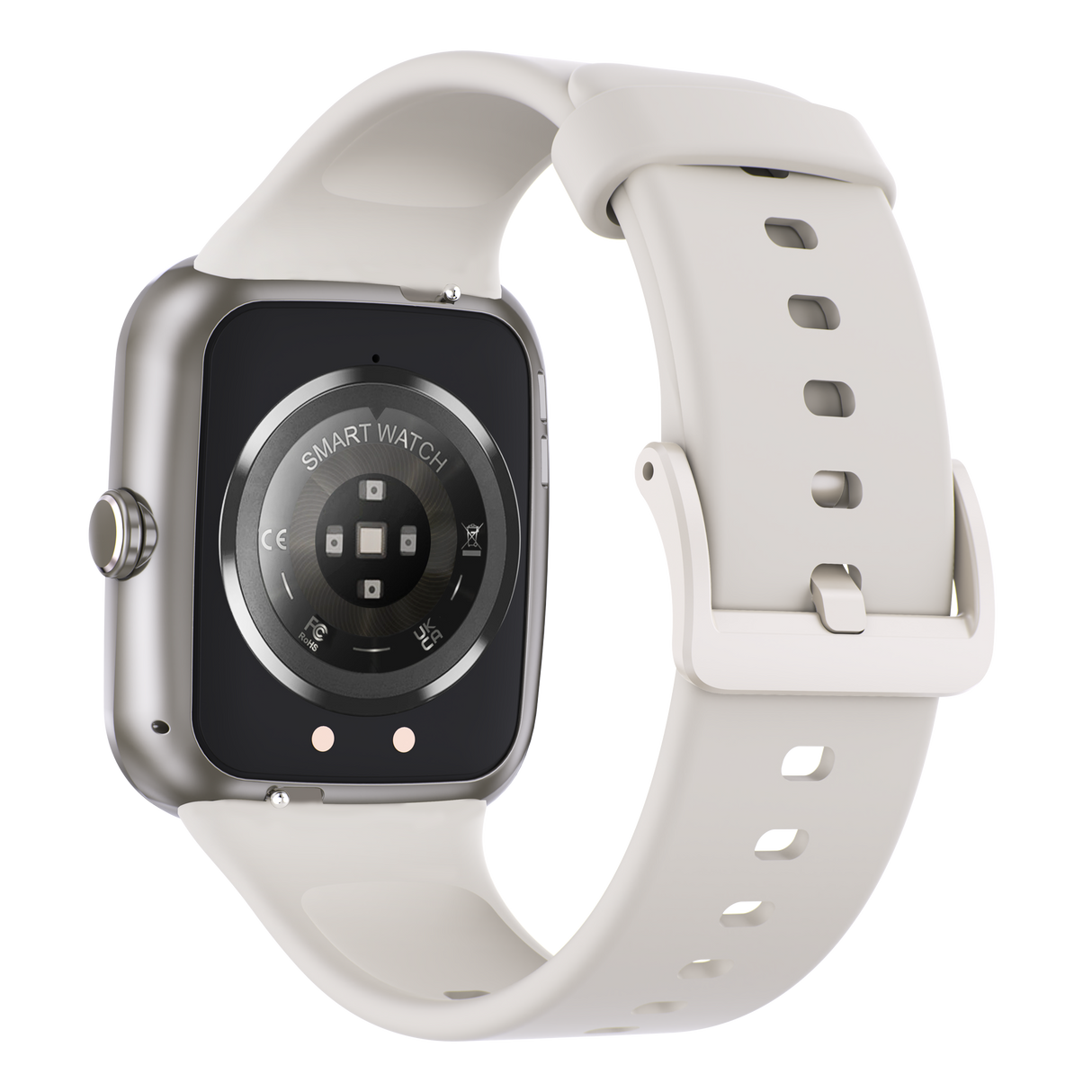 Bluetooth Smart Watch 1.96" TFT Touch Screen Temperature Heart Rate Blood Pressure BT 5.0 - Silver