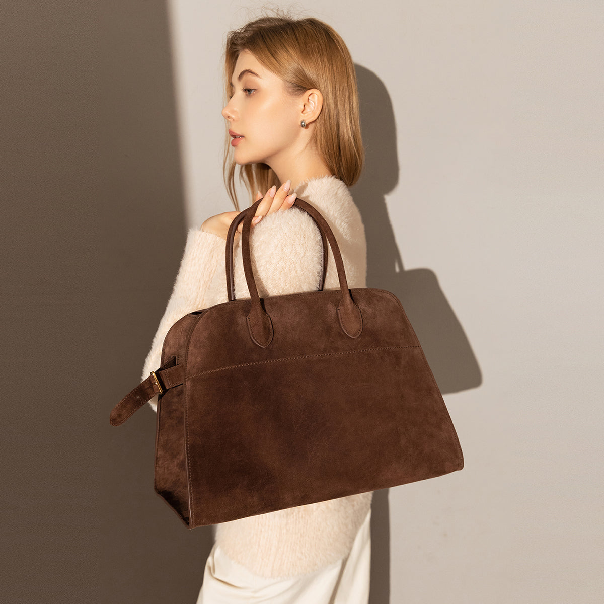 Delta Top Handle Bag - Chocolate