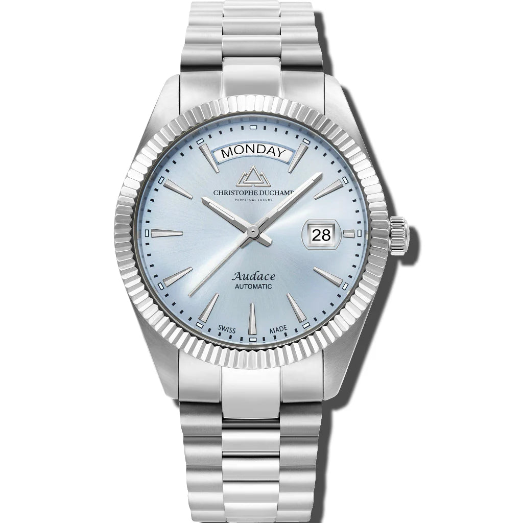 Christophe Duchamp Audace 40 - Blue Dial & 316L Stainless Steel Strap