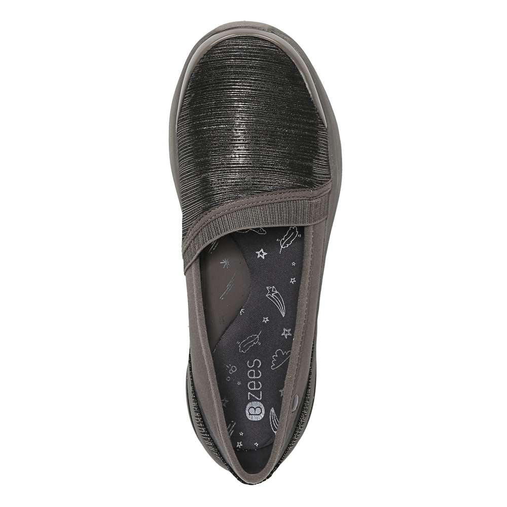 Bzees Lollipop Slip-On Casual Sneaker - Bronze Shimmer