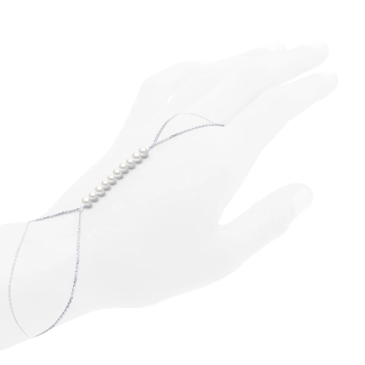 Bracelet Freshwater Pearl White 4-5mm