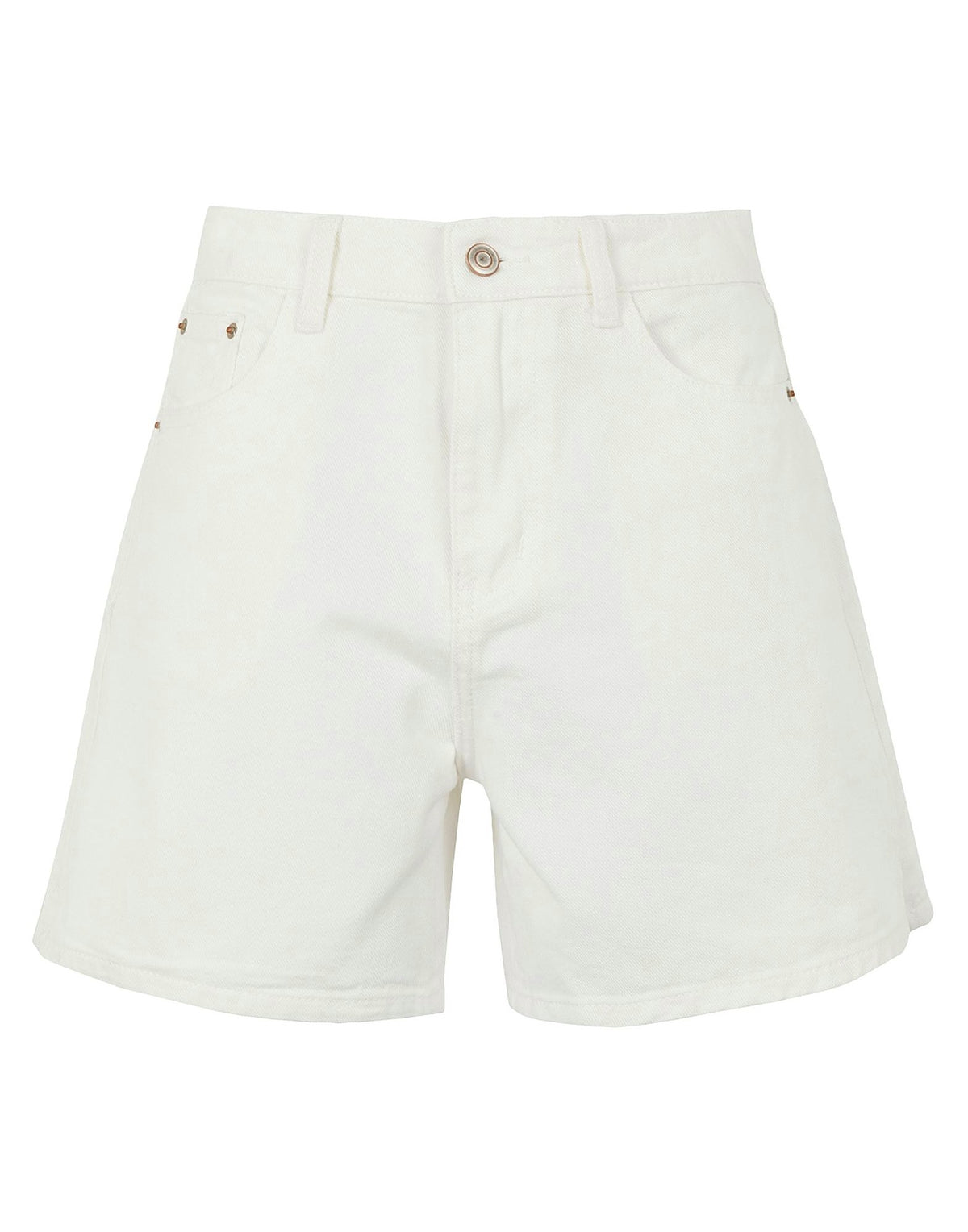 8 By Yoox Womens Denim Shorts - White