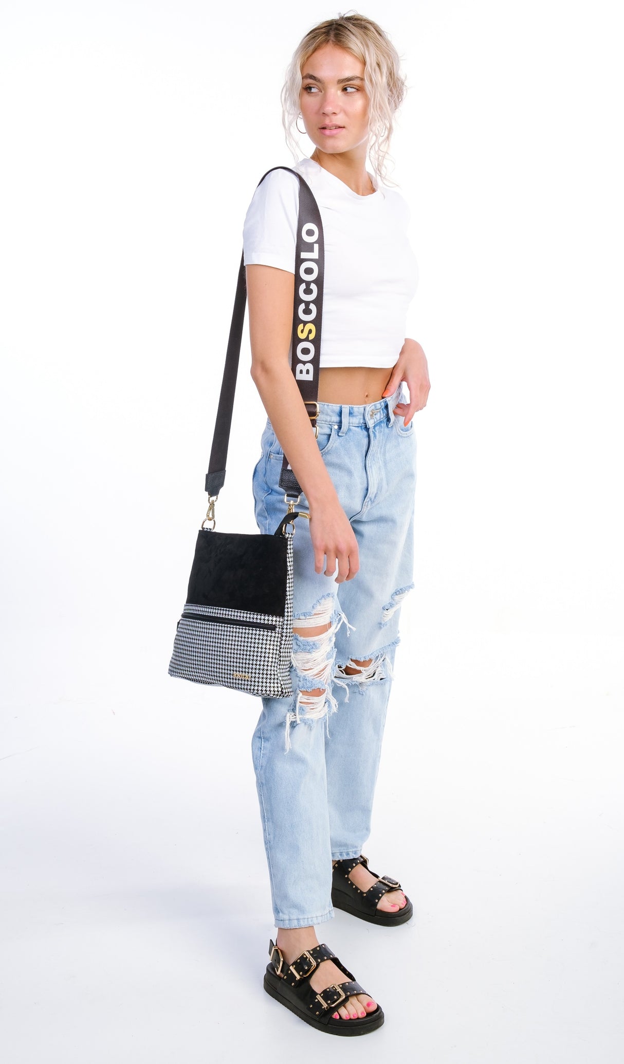 Bosccolo Flat Sack - Black/White