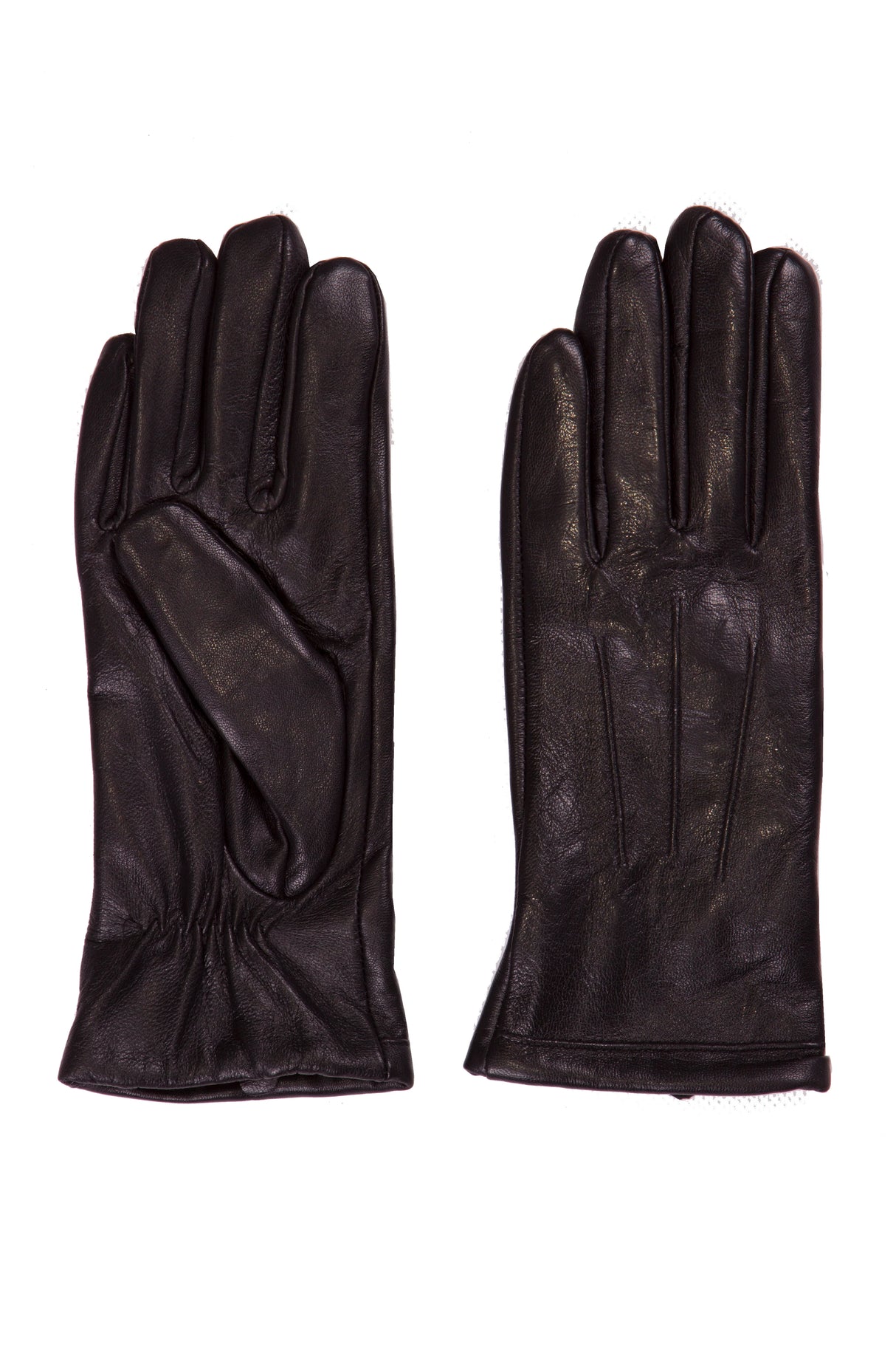Womens Black Leather Gloves