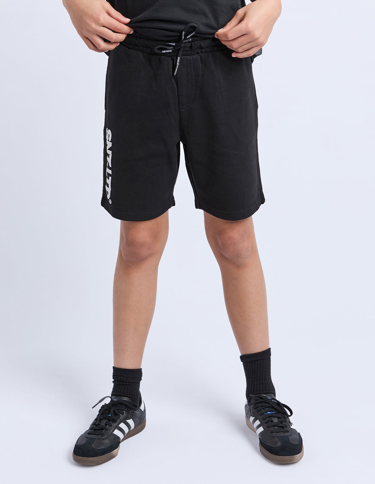 St Goliath Boys Podium Fleece Short - Washed Black