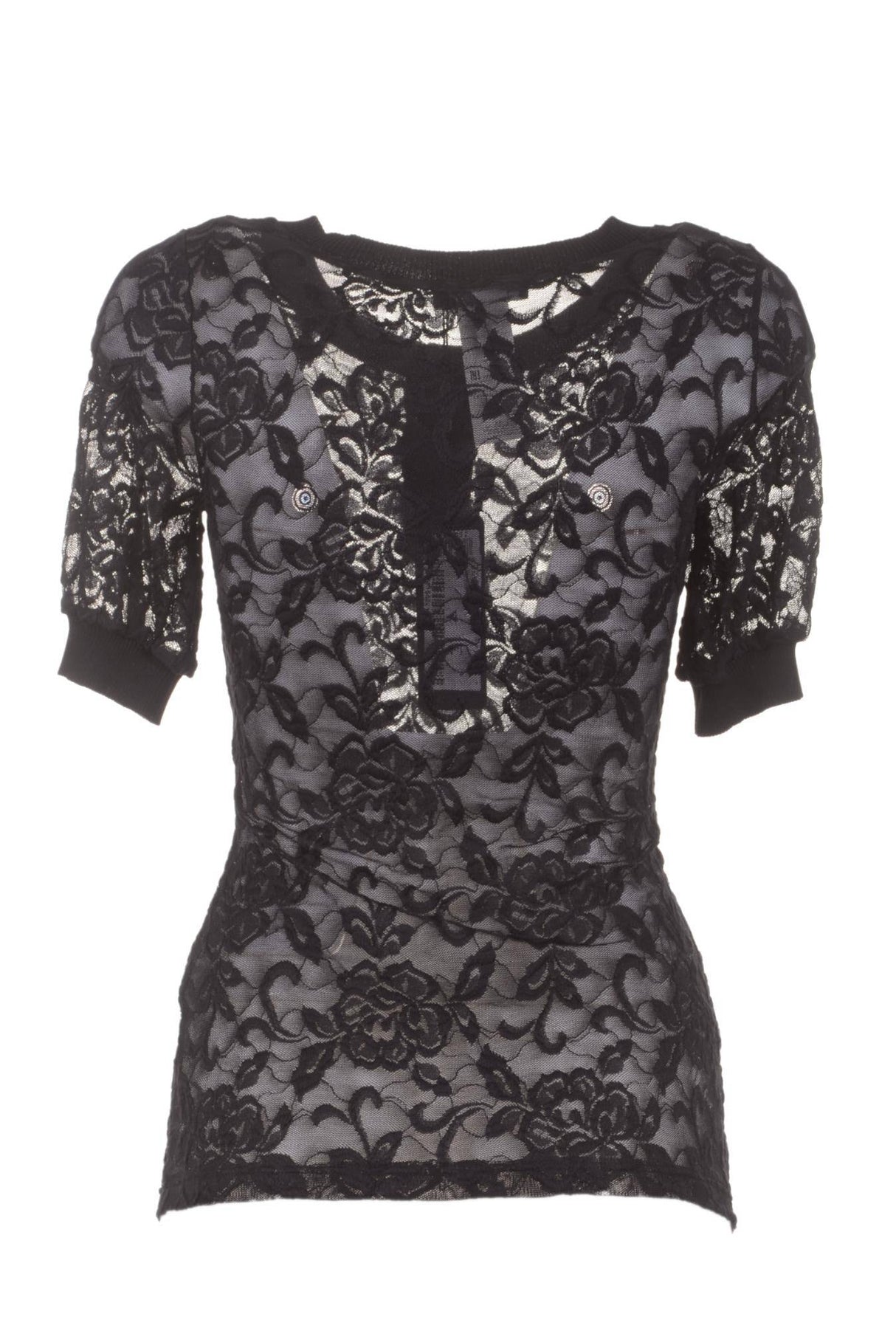 Dolce & Gabbana Women Laced Short Sleeves Shirt