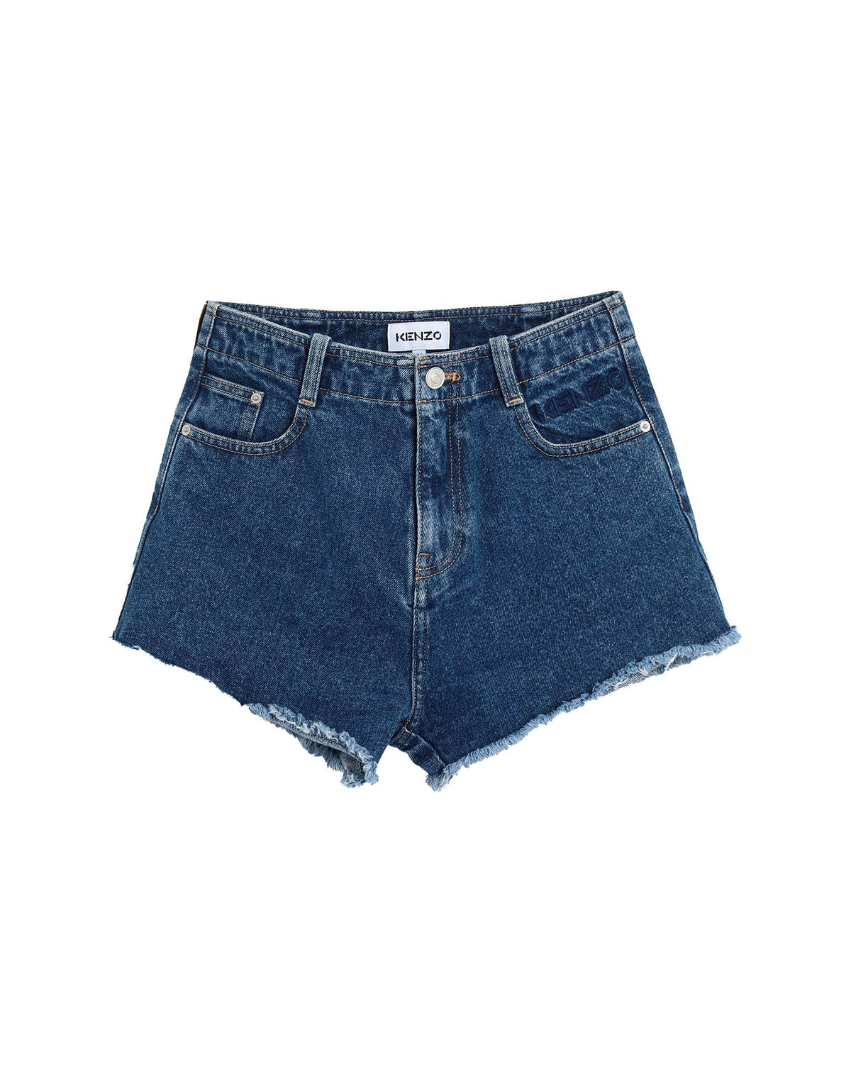 Kenzo Womens Denim Shorts - Blue