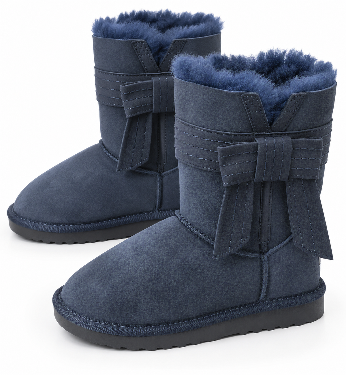 Australian Leather Ugg Classic Short Tassel Detail - Navy - AU5