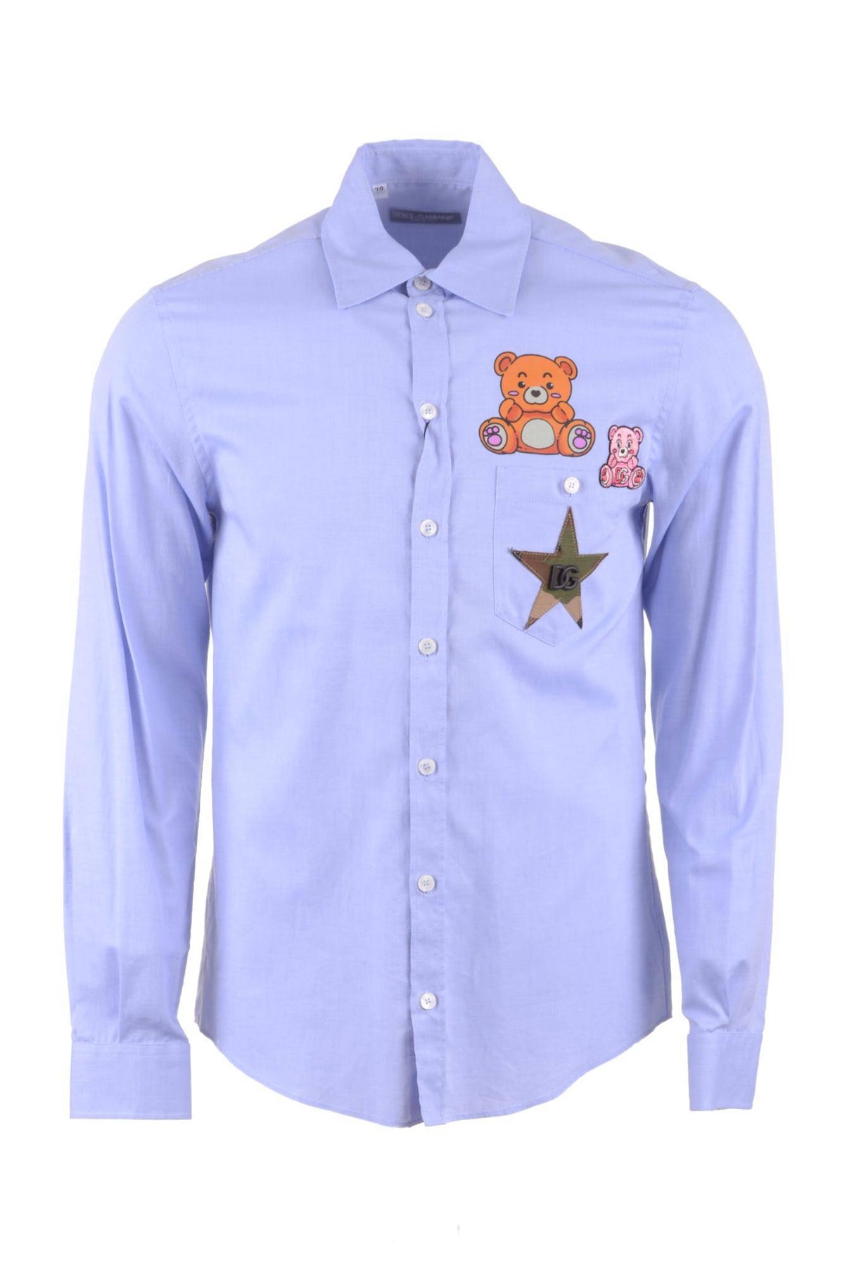 Dolce & Gabbana Men Bear & Star Long Sleeve Shirt