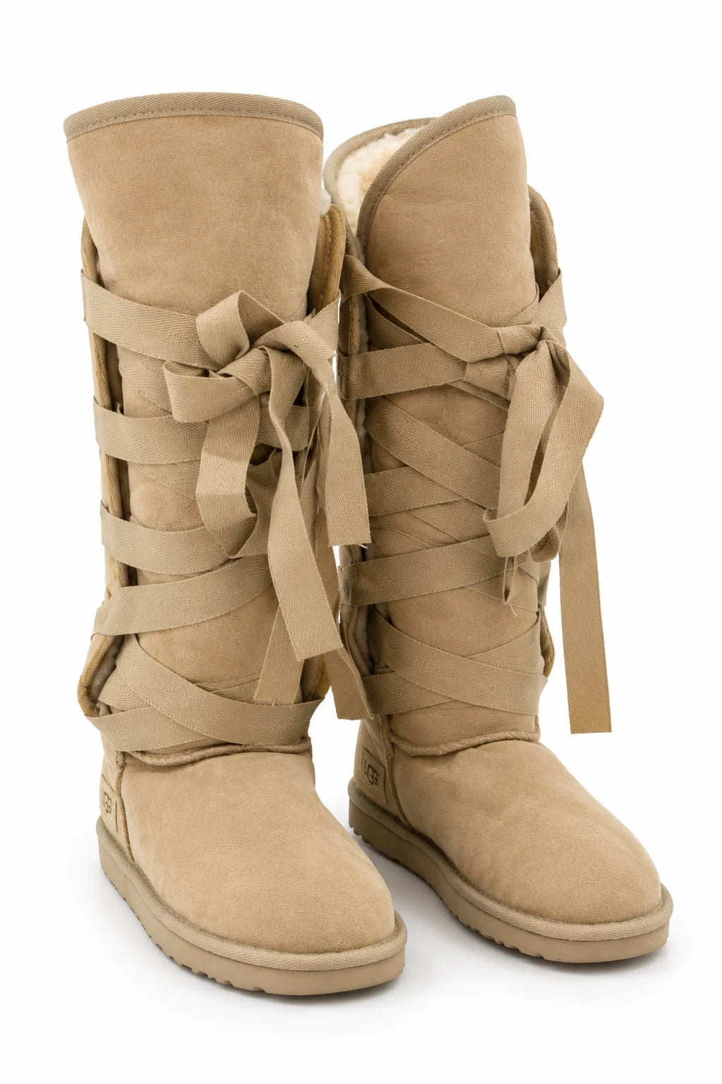 Australian Leather Ugg Roxy Nomad Long Uggs - Natural - AU6
