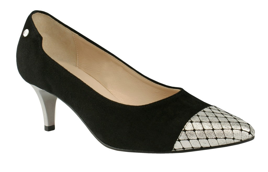 Bosccolo Womens High Heels - Black/Silver