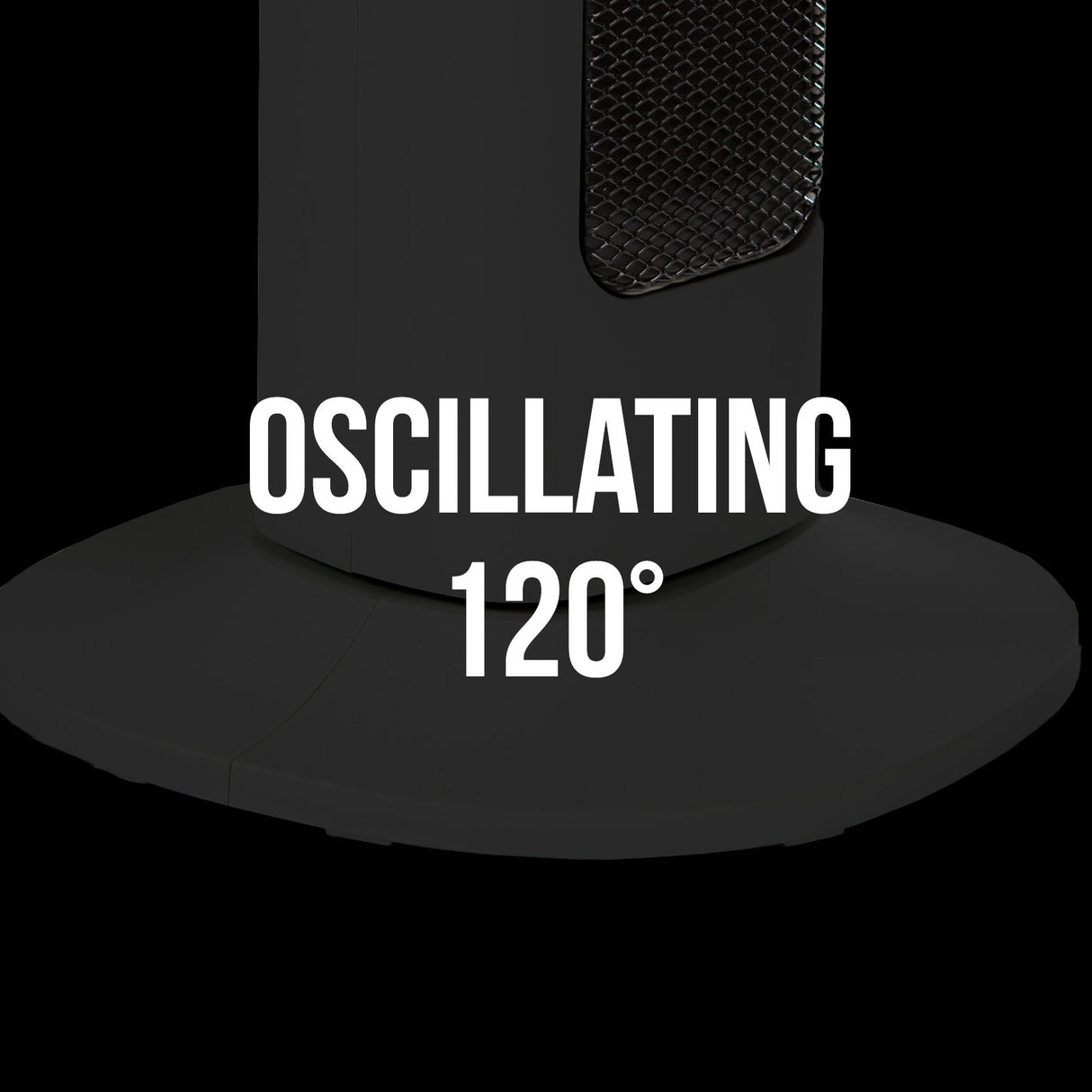 Pursonic Touch Screen Tower Heater - Black